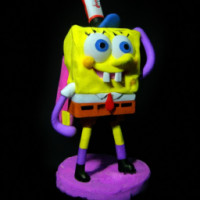 Spongebob Squarepants verkleed als Twilight sparkle